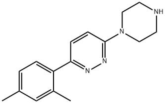 3-(2,4-dimethylphenyl)-6-(piperazin-1-yl)pyridazine 结构式