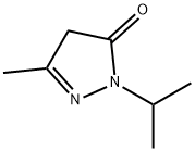 3-甲基-1-(丙烷-2-基)-4,5-二氢-1H-吡唑-5-酮 结构式