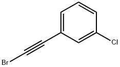 1-(溴乙炔基)-3-氯苯 结构式