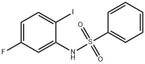 N-(5-氟-2-碘苯基)苯磺酰胺 结构式