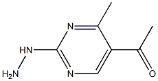 1-(2-hydrazinyl-4-methyl-pyrimidin-5-yl)ethanone 结构式