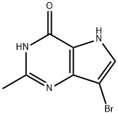7-溴-2-甲基-3,5-二氢-4H-吡咯烷酮并[3,2-D]嘧啶-4-酮 结构式