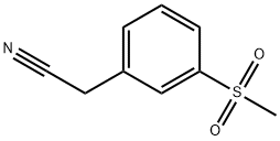 3-甲砜基苯乙腈 结构式