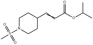 3-(1-Methanesulfonyl-piperidin-4-yl)-acrylic acid isopropyl ester 结构式