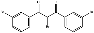 2-溴-1,3-双(3-溴苯基)丙烷-1,3-二酮 结构式