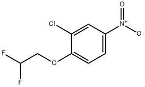 2-氯-1-(2,2-二氟乙氧基)-4-硝基苯 结构式