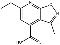 6-乙基-3-甲基-[1,2]噁唑并[5,4-B]吡啶-4-羧酸 结构式