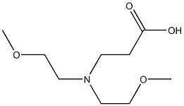 3-[bis(2-methoxyethyl)amino]propanoic acid 结构式