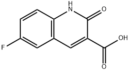 6-氟-2-羟基喹啉-3-羧酸 结构式