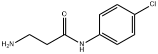 3-氨基-N-(4-氯苯基)丙酰胺 结构式