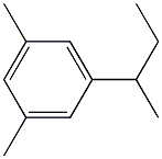 Benzene, 1,3-dimethyl-5-(1-methylpropyl)- 结构式