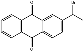 2-(1-bromoethyl)anthraquinone 结构式