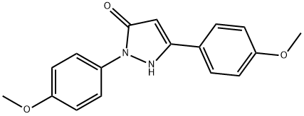 2,5-bis(4-methoxyphenyl)-1H-pyrazol-3-one 结构式