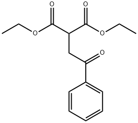 二乙基 2-(2-氧亚基-2-苯基乙基)丙二酸酯 结构式