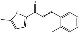 (2E)-1-(5-methylfuran-2-yl)-3-(2-methylphenyl)prop-2-en-1-one 结构式