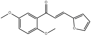 (2E)-1-(2,5-dimethoxyphenyl)-3-(furan-2-yl)prop-2-en-1-one 结构式