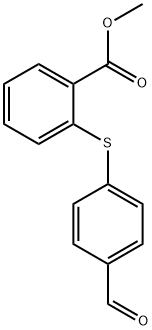 2-(4-Formyl-phenylsulfanyl)-benzoic acid methyl ester 结构式