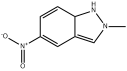 2-Methyl-5-nitro-2,7a-dihydro-1H-indazole 结构式