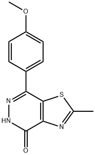 7-(4-methoxyphenyl)-2-methyl[1,3]thiazolo[4,5-d]pyridazin-4(5H)-one 结构式