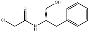 Acetamide, 2-chloro-N-[(1S)-1-(hydroxymethyl)-2-phenylethyl]- 结构式