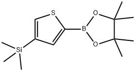 (4-(TRIMETHYLSILYL)THIOPHEN-2-YL)BORONIC ACID PINACOL ESTER 结构式