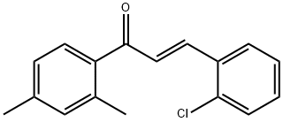 (2E)-3-(2-chlorophenyl)-1-(2,4-dimethylphenyl)prop-2-en-1-one 结构式