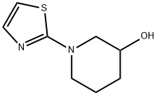 1-(1,3-thiazol-2-yl)piperidin-3-ol 结构式