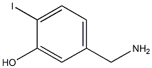 5-(氨基甲基)-2-碘苯酚 结构式