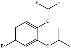 4-溴-1-(二氟甲氧基)-2-异丙氧基苯 结构式