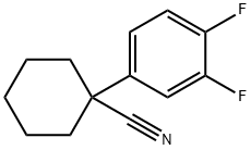 1-(3,4-DIFLUOROPHENYL)CYCLOHEXANECARBONITRILE 结构式