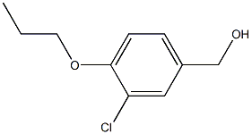 (3-氯-4-丙氧基苯基)甲醇 结构式