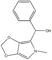 (5-METHYL-5H-[1,3]DIOXOLO[4,5-C]PYRROL-4-YL)(PHENYL)METHANOL 结构式