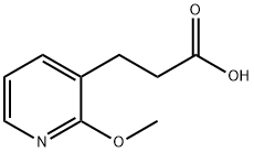 3-(2-甲氧基吡啶-3-基)丙酸 结构式
