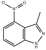3-methyl-4-nitro-1H-indazole 结构式