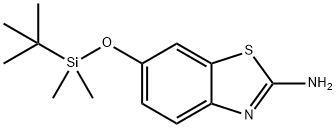 6-((TERT-BUTYLDIMETHYLSILYL)OXY)BENZO[D]THIAZOL-2-AMINE 结构式