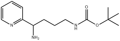 tert-butyl N-[4-amino-4-(pyridin-2-yl)butyl]carbamate 结构式