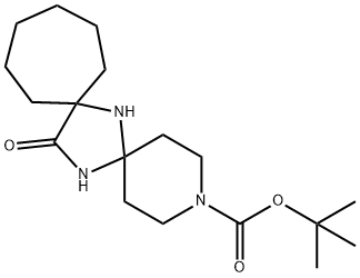 tert-butyl 15-oxo-3,7,16-triazadispiro[5.1.6.2]hexadecane-3-carboxylate 结构式