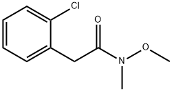 2-(2-chlorophenyl)-N-methoxy-N-methylacetamide 结构式