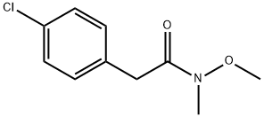 2-(4-chlorophenyl)-N-methoxy-N-methylacetamide 结构式