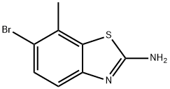 6-溴-7-甲基苯并[D]噻唑-2-胺 结构式
