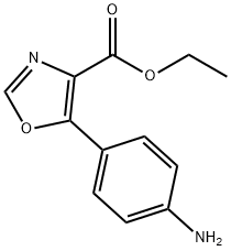 5-(4-氨基苯基)恶唑-4-羧酸乙酯 结构式