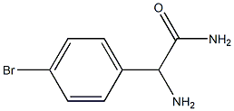 2-氨基-2-(4-溴苯基)乙酰胺 结构式