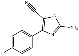 2-氨基-4-(4-氟苯基)-1,3-噻唑-5-腈 结构式