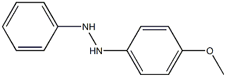 Hydrazine, 1-(4-methoxyphenyl)-2-phenyl- 结构式