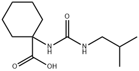 1-(3-Isobutyl-ureido)-cyclohexanecarboxylic acid 结构式