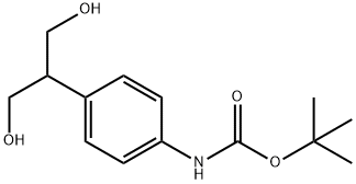2-(4-BOC-AMINO-PHENYL)-1,3-PROPANEDIOL 结构式
