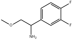 1-(3,4-二氟苯基)-2-甲氧基乙烷-1-胺 结构式