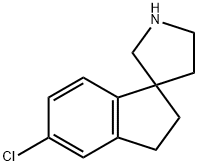 5-氯-2,3-二氢螺[茚-1,3'-吡咯烷 结构式