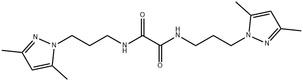 N,N'-bis[3-(3,5-dimethyl-1H-pyrazol-1-yl)propyl]ethanediamide 结构式