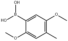 2,5-二甲氧基-4-甲基苯硼酸 结构式